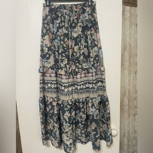 Floral maxi skirt